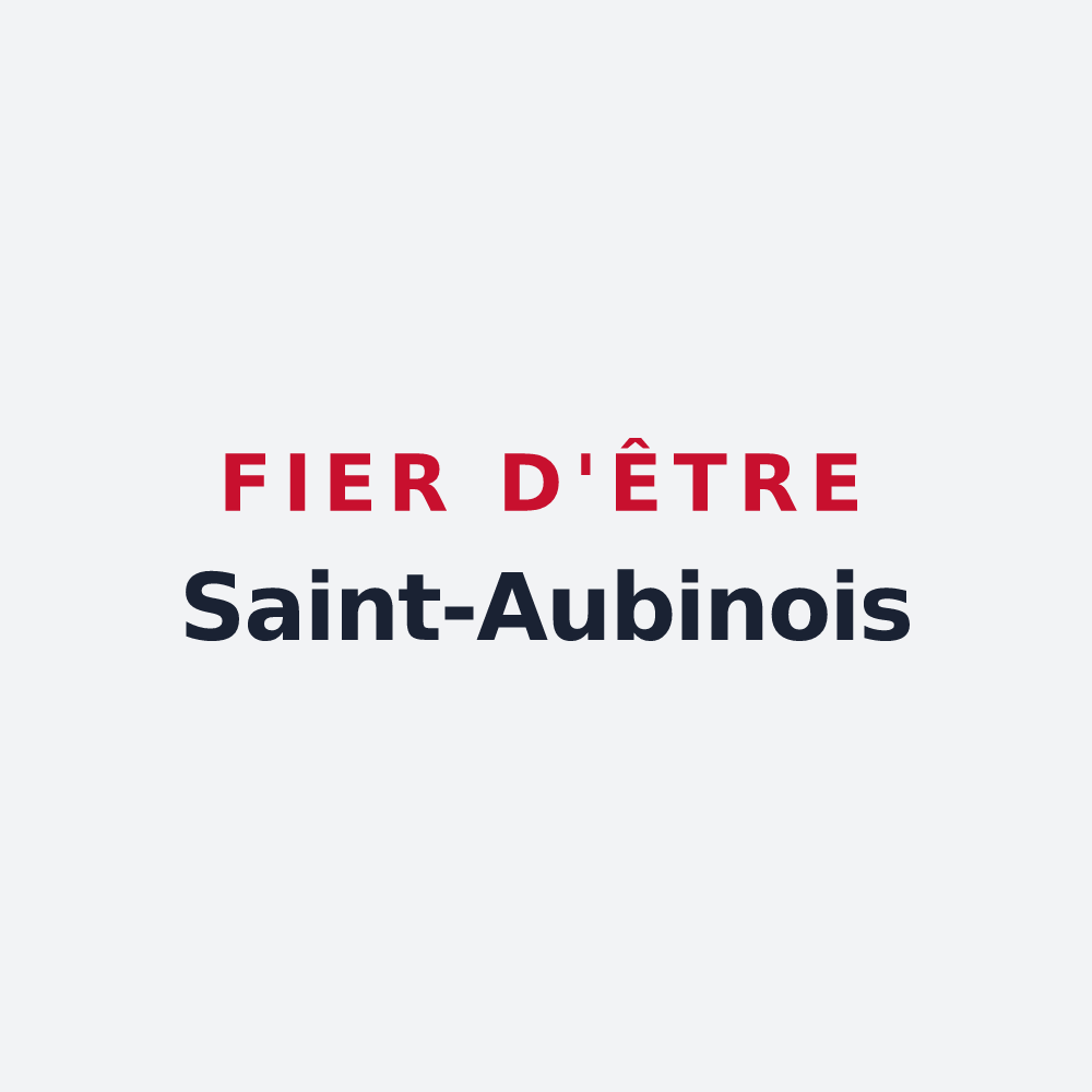 Poster « Fier d'être Saint-Aubinois » — design pour Saint-Aubin-d'Aubigné