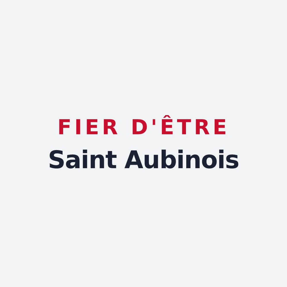 Poster « Fier d'être Saint Aubinois » — design pour Saint-Aubin-du-Thenney