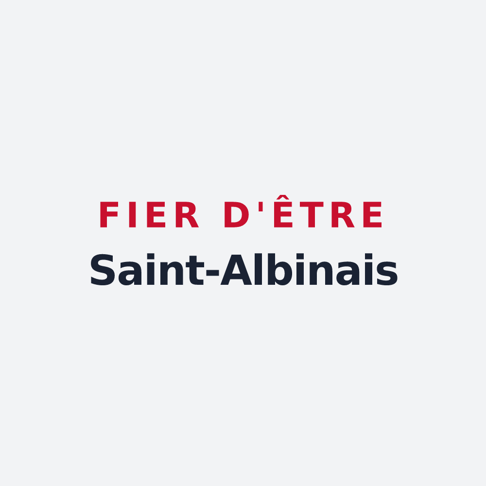 Poster « Fier d'être Saint-Albinais » — design pour Saint-Aubin-Routot