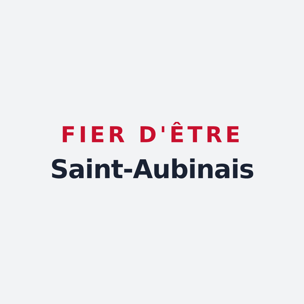 Poster « Fier d'être Saint-Aubinais » — design pour Saint-Aubin-sur-Mer