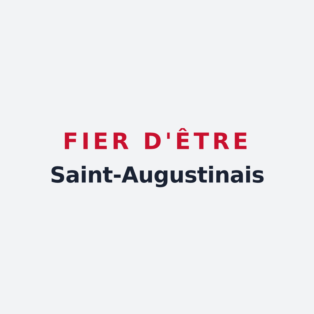 Poster « Fier d'être Saint-Augustinais » — design pour Saint-Augustin
