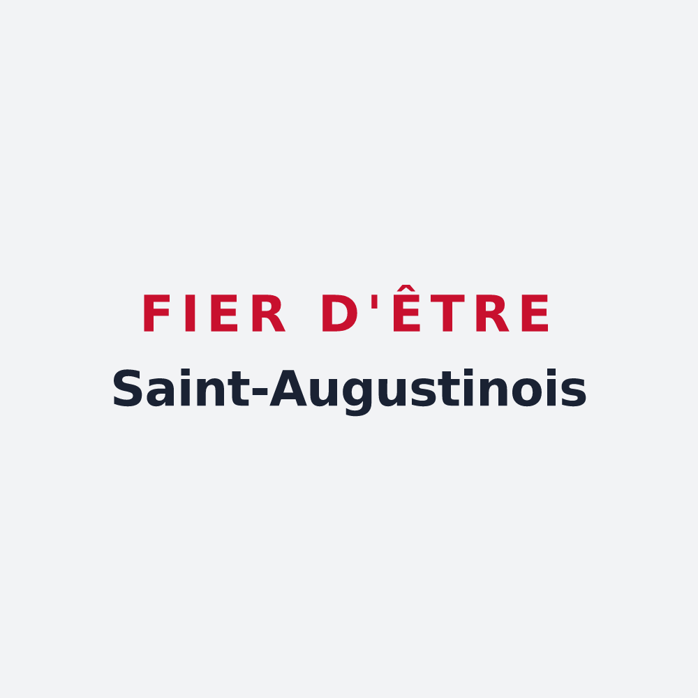 Poster « Fier d'être Saint-Augustinois » — design pour Saint-Augustin-des-Bois
