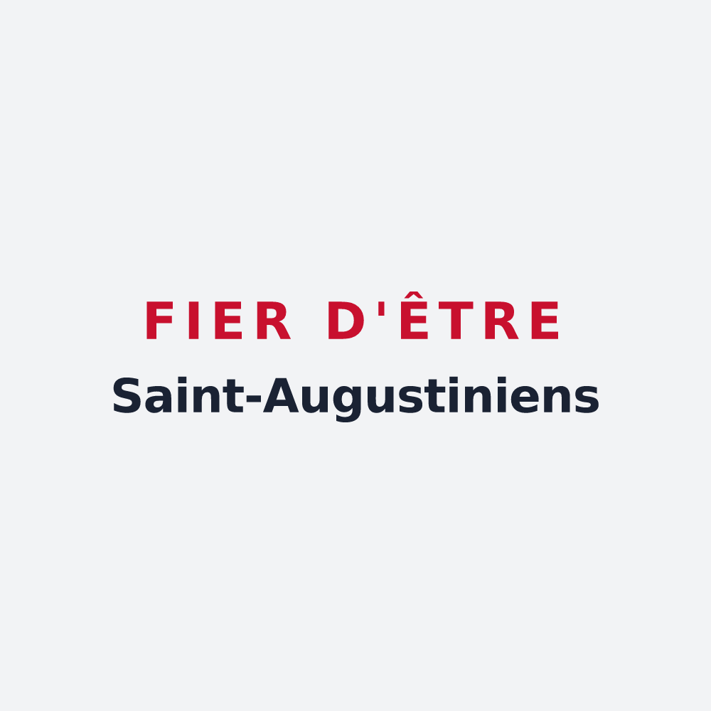 Poster « Fier d'être Saint-Augustiniens » — design pour Saint-Augustin