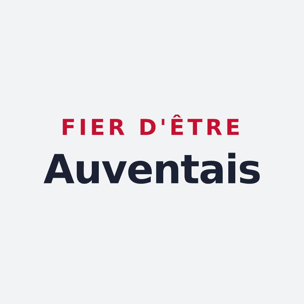 Poster « Fier d'être Auventais » — design pour Saint-Auvent