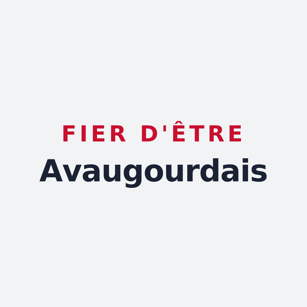 Poster « Fier d'être Avaugourdais » — design pour Saint-Avaugourd-des-Landes