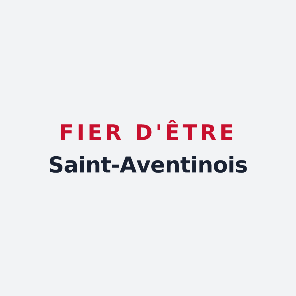 Poster « Fier d'être Saint-Aventinois » — design pour Saint-Aventin