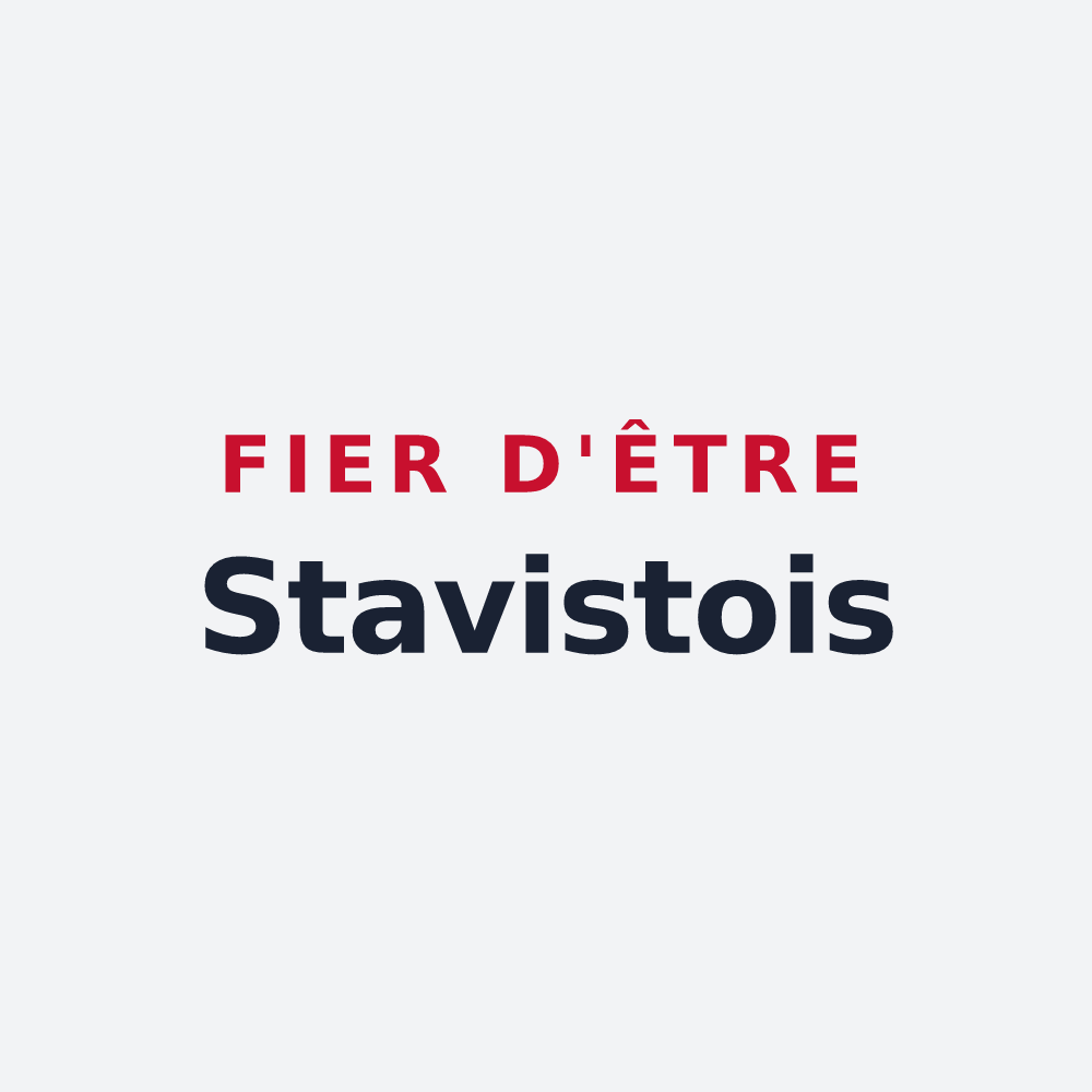 Poster « Fier d'être Stavistois » — design pour Saint-Avit