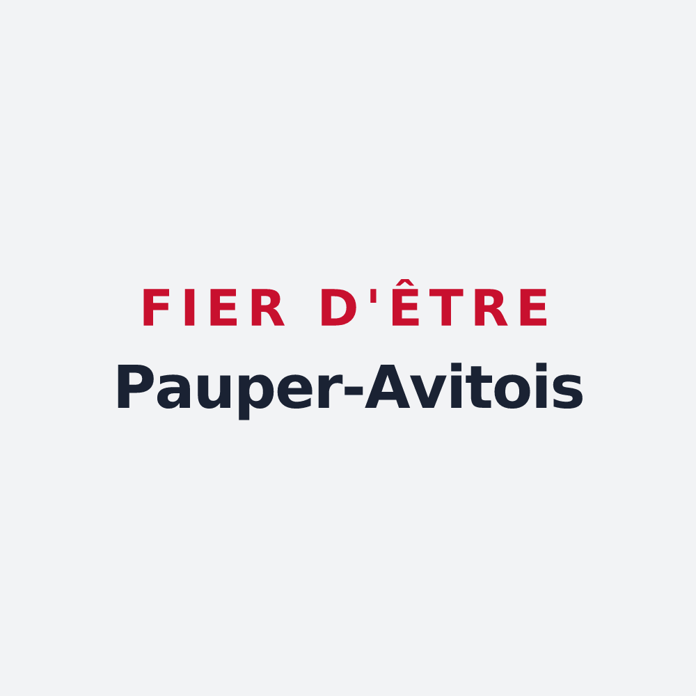 Poster « Fier d'être Pauper-Avitois » — design pour Saint-Avit-le-Pauvre