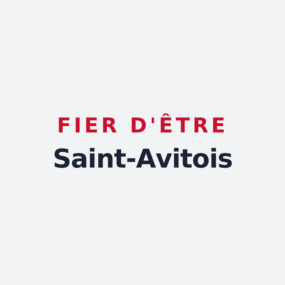 Poster « Fier d'être Saint-Avitois » — design pour Saint-Avit
