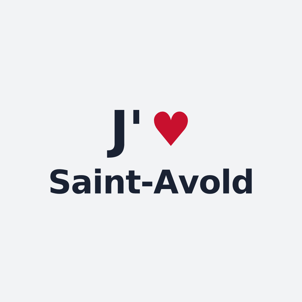 Poster personnalisé Saint-Avold — design J'aime Saint-Avold