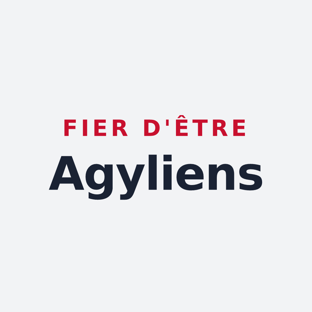 Poster « Fier d'être Agyliens » — design pour Saint-Ay