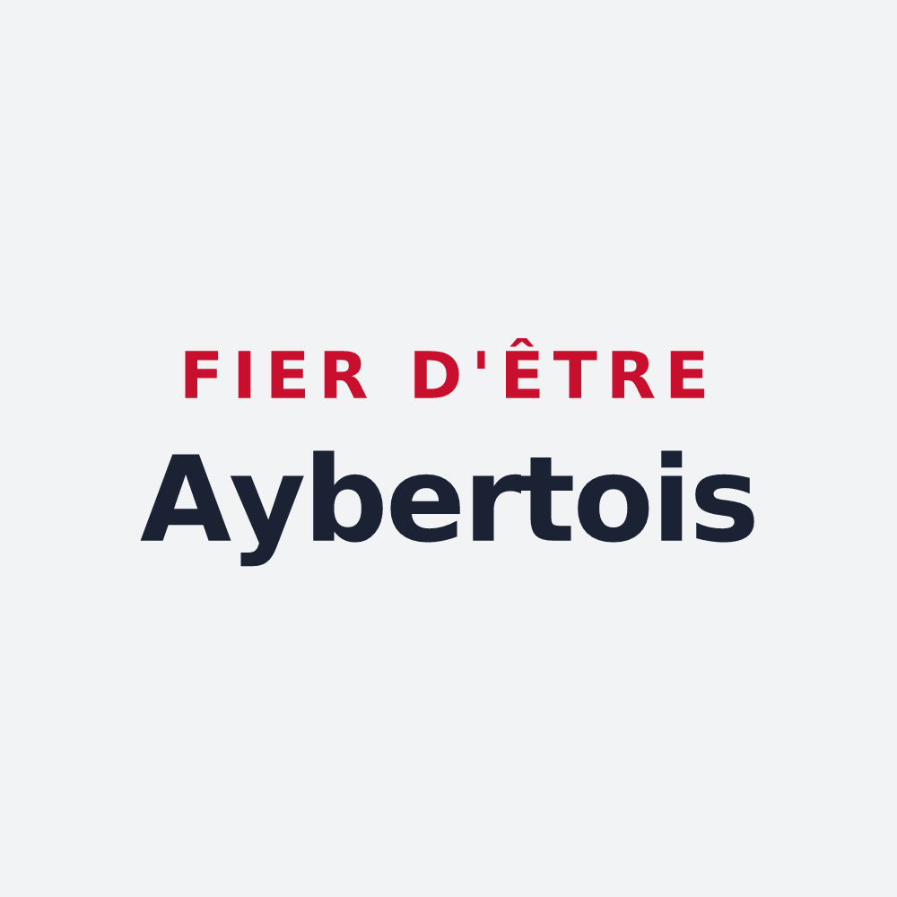 Poster « Fier d'être Aybertois » — design pour Saint-Aybert