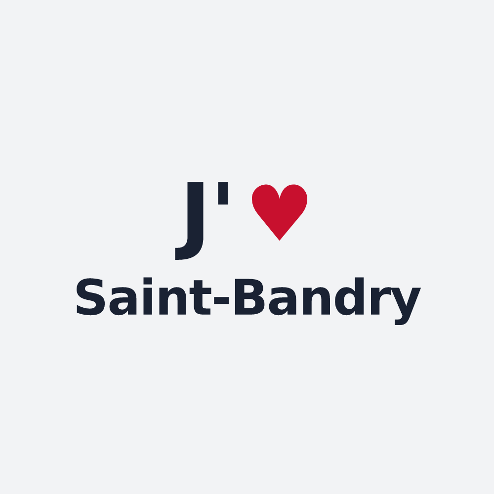 Poster personnalisé Saint-Bandry — design J'aime Saint-Bandry