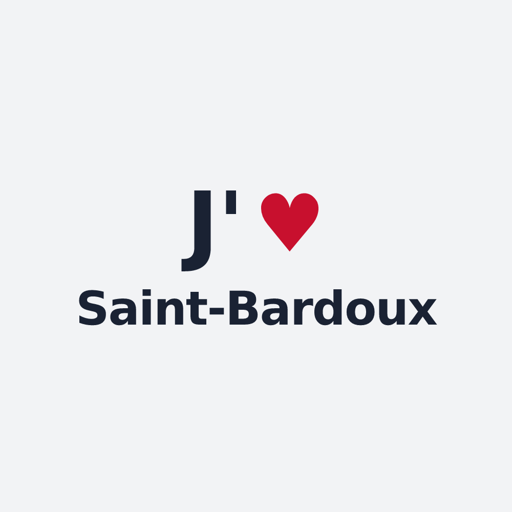 Poster personnalisé Saint-Bardoux — design J'aime Saint-Bardoux