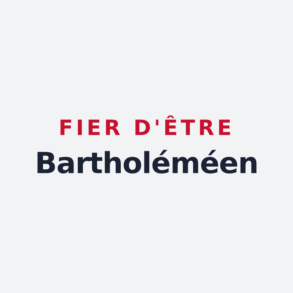 Poster « Fier d'être Bartholéméen » — design pour Saint-Barthélemy