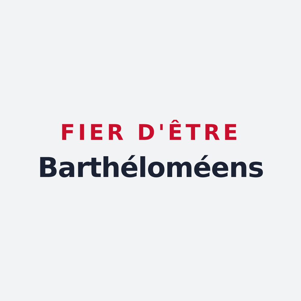 Poster « Fier d'être Barthéloméens » — design pour Saint-Barthélemy