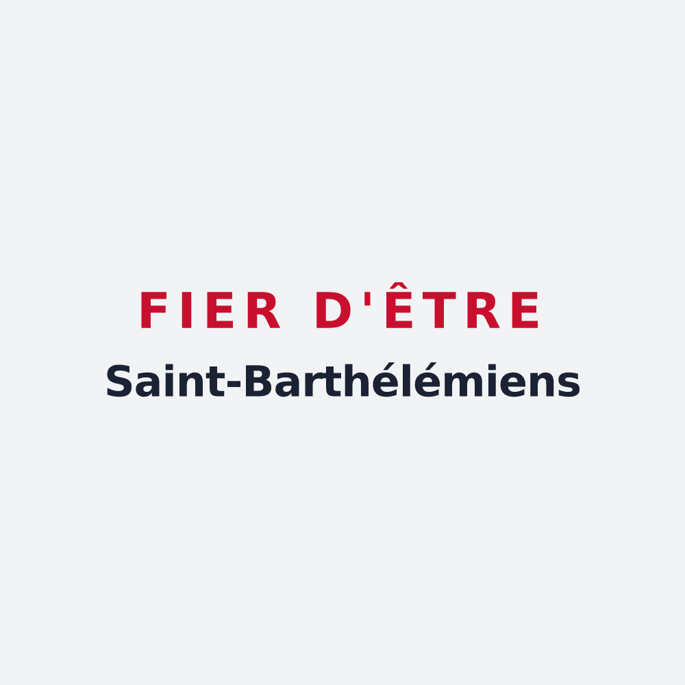 Poster « Fier d'être Saint-Barthélémiens » — design pour Saint-Barthélemy-le-Meil