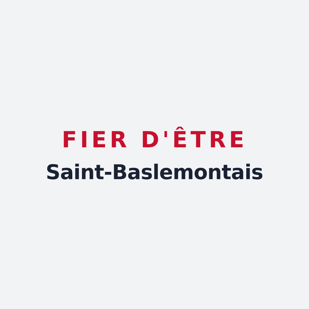 Poster « Fier d'être Saint-Baslemontais » — design pour Saint-Baslemont
