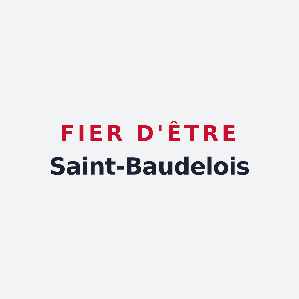 Poster « Fier d'être Saint-Baudelois » — design pour Saint-Baudel