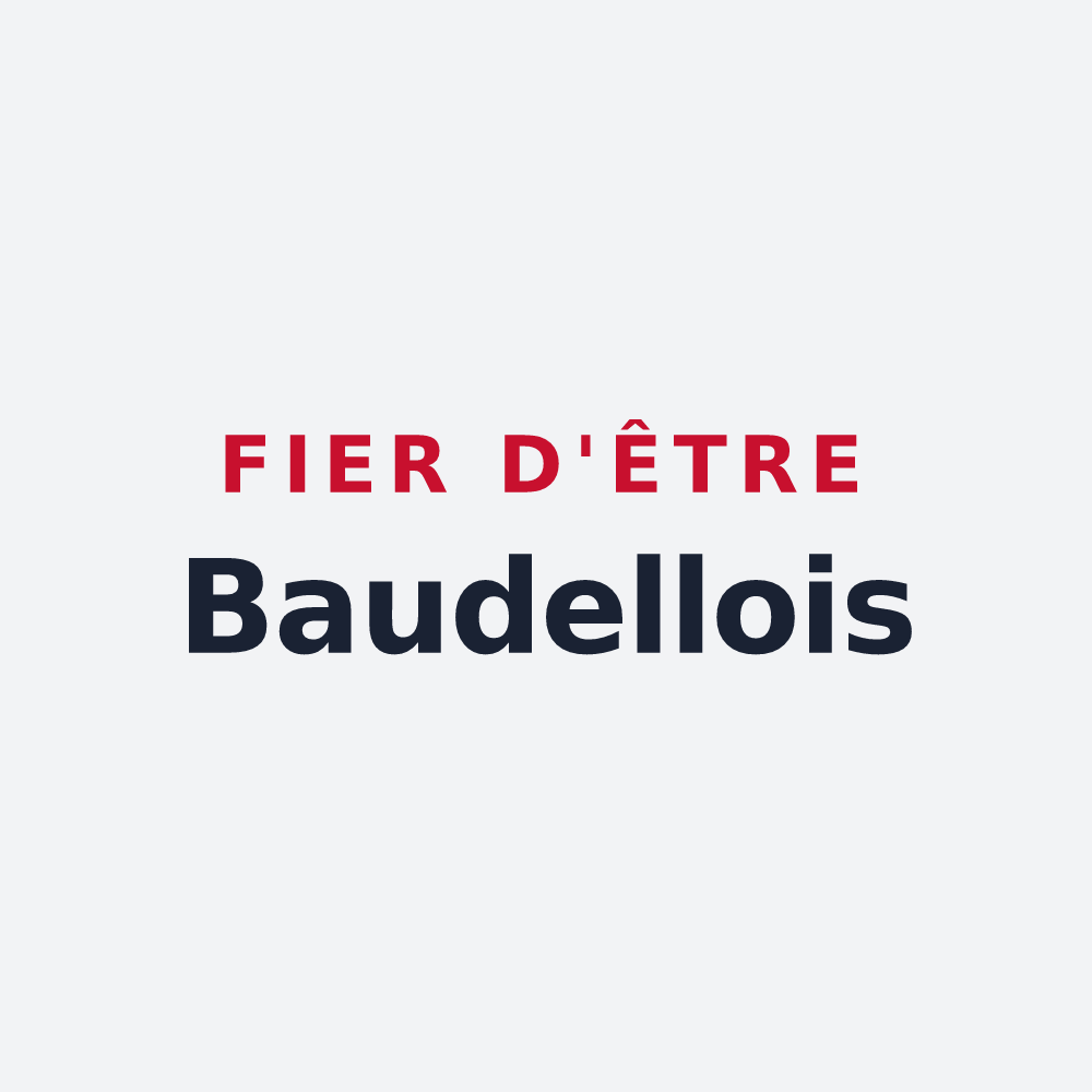 Poster « Fier d'être Baudellois » — design pour Saint-Baudelle