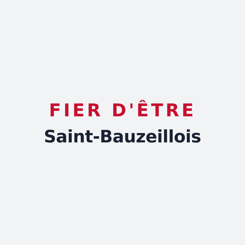 Poster « Fier d'être Saint-Bauzeillois » — design pour Saint-Bauzeil