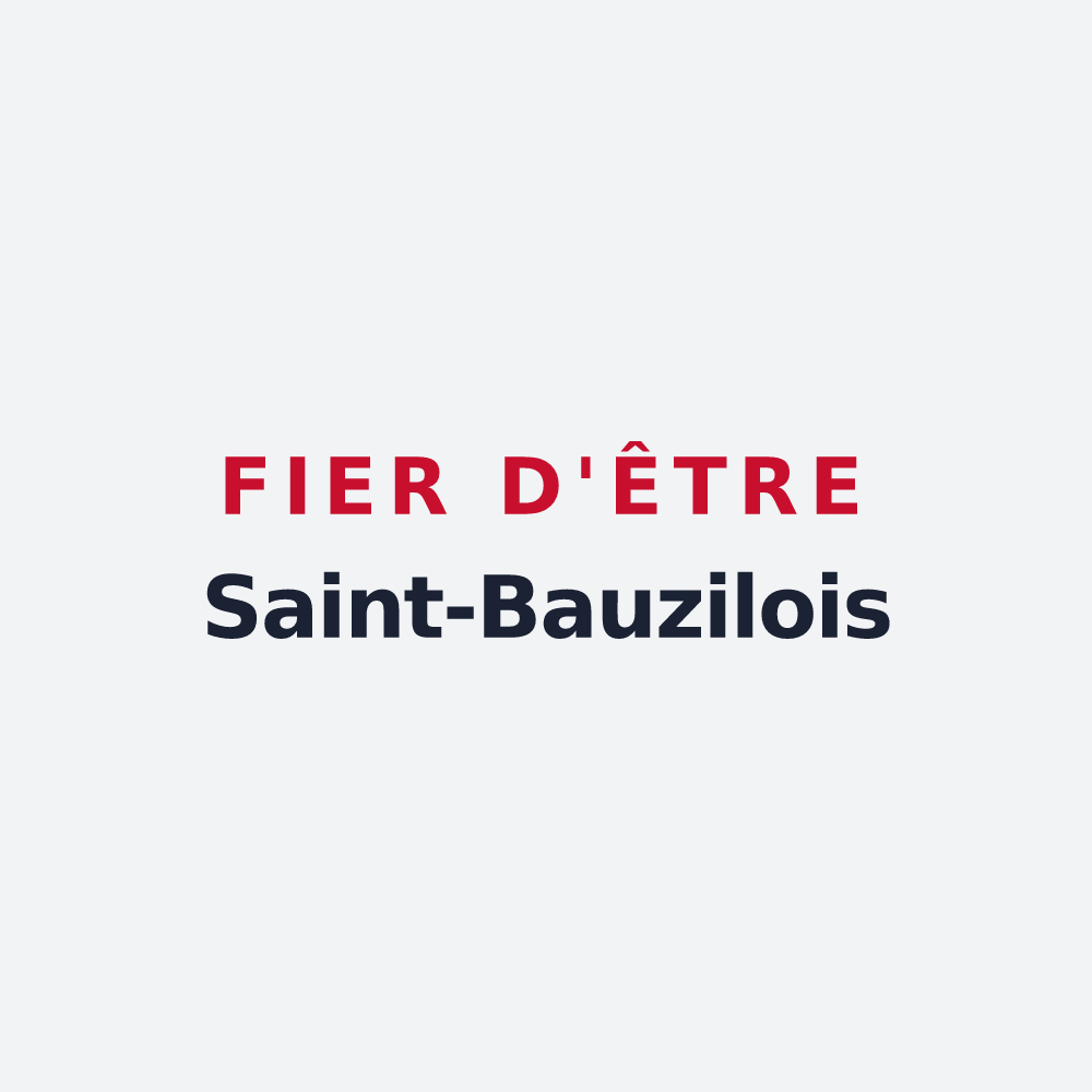 Poster « Fier d'être Saint-Bauzilois » — design pour Saint-Bauzile
