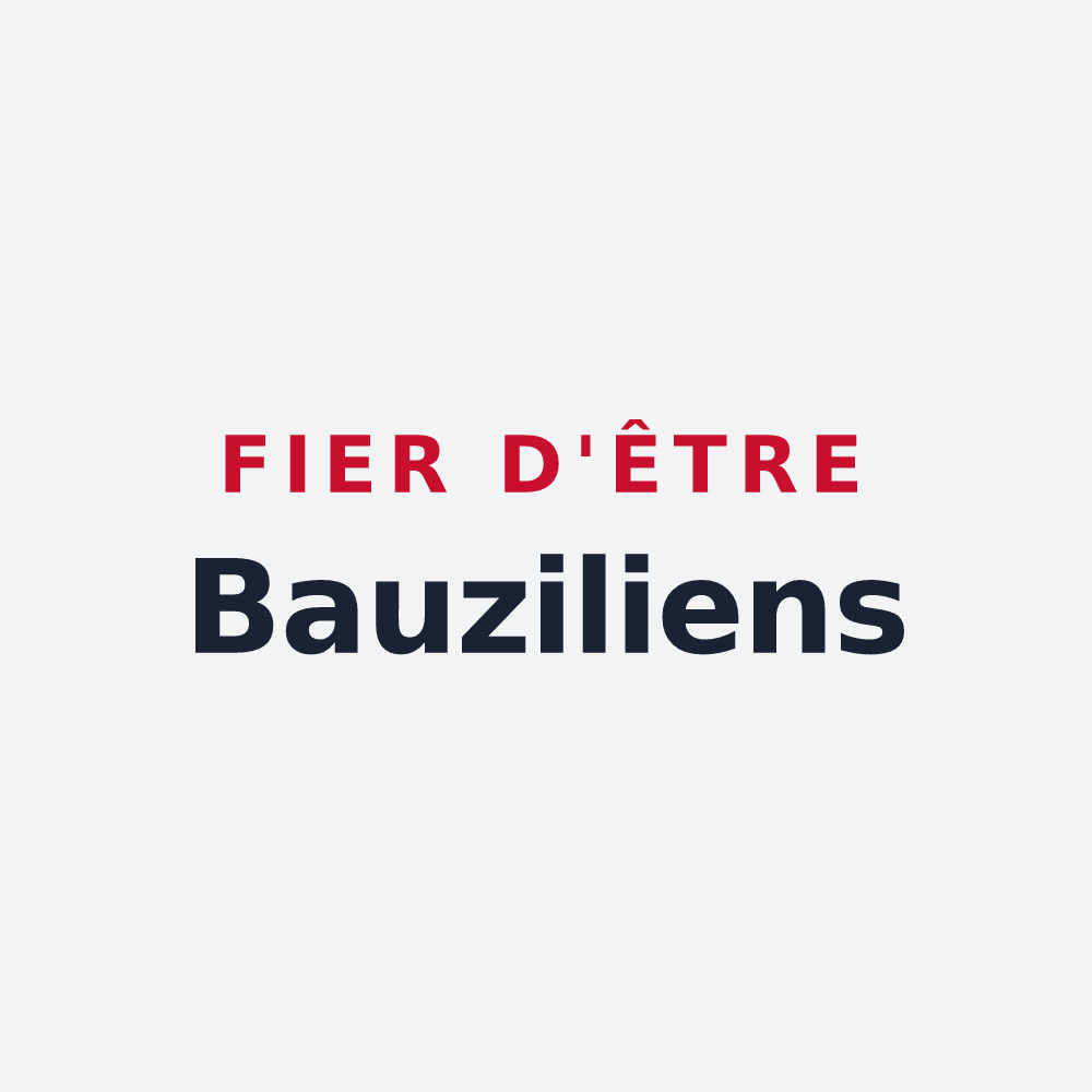 Poster « Fier d'être Bauziliens » — design pour Saint-Bauzile