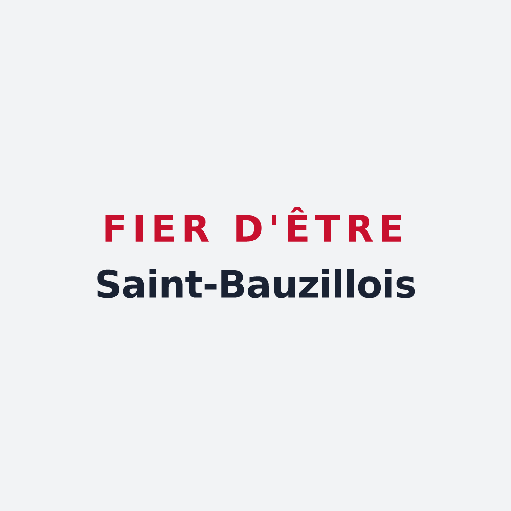 Poster « Fier d'être Saint-Bauzillois » — design pour Saint-Bauzille-de-Putois