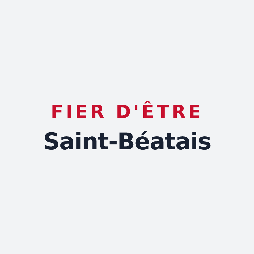 Poster « Fier d'être Saint-Béatais » — design pour Saint-Béat-Lez