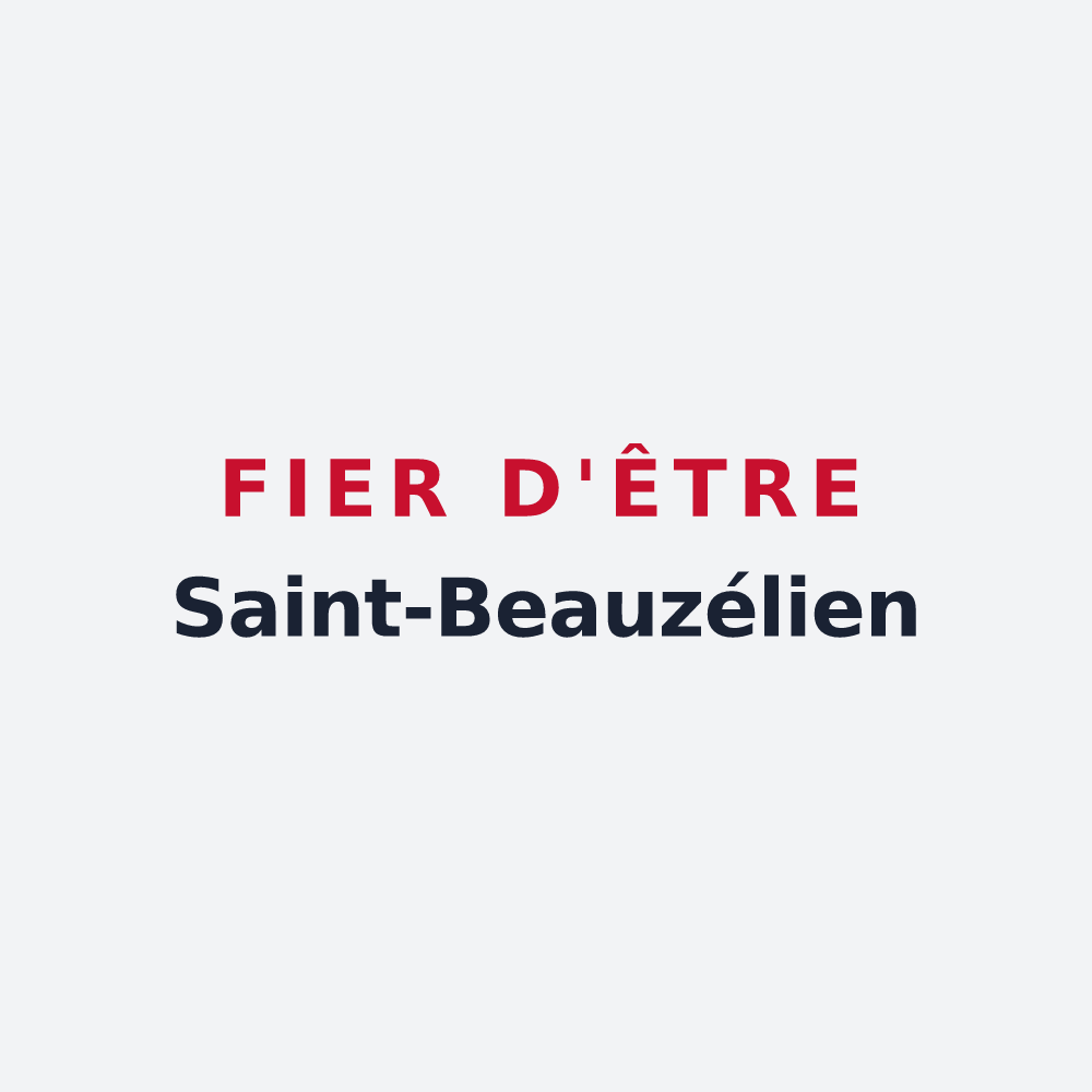 Poster « Fier d'être Saint-Beauzélien » — design pour Saint-Beauzély