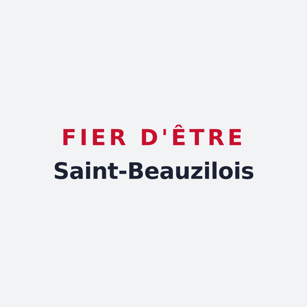 Poster « Fier d'être Saint-Beauzilois » — design pour Saint-Beauzile