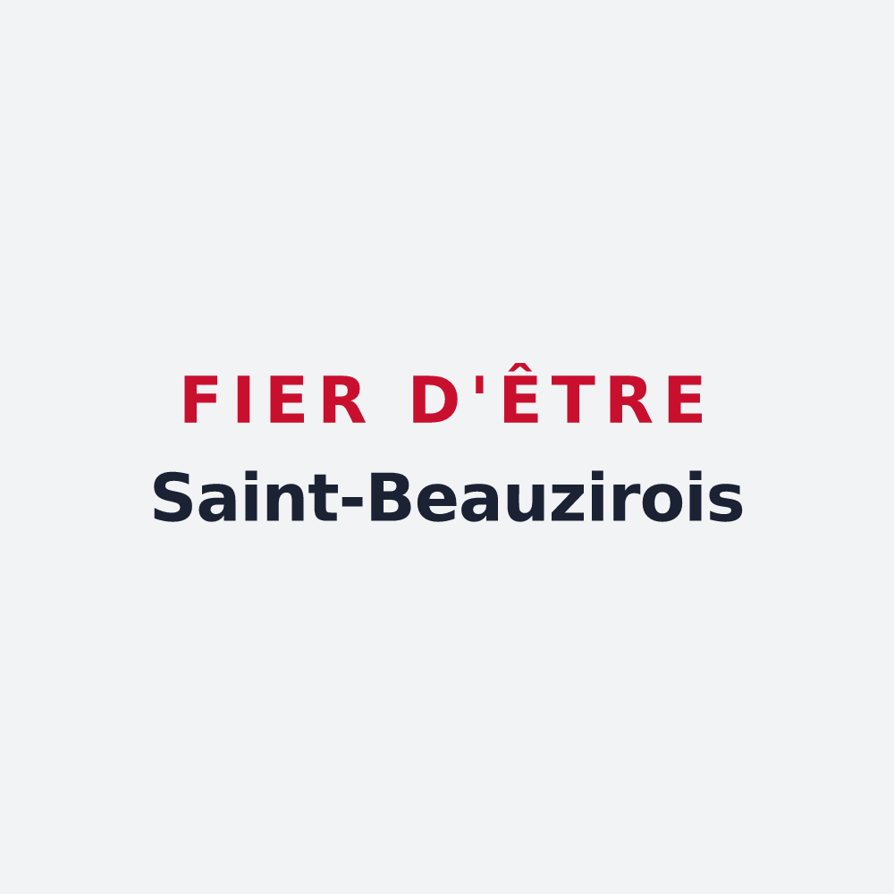 Poster « Fier d'être Saint-Beauzirois » — design pour Saint-Beauzire