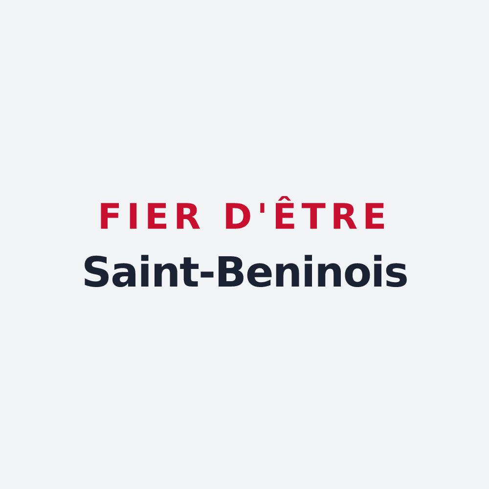 Poster « Fier d'être Saint-Beninois » — design pour Saint-Benin