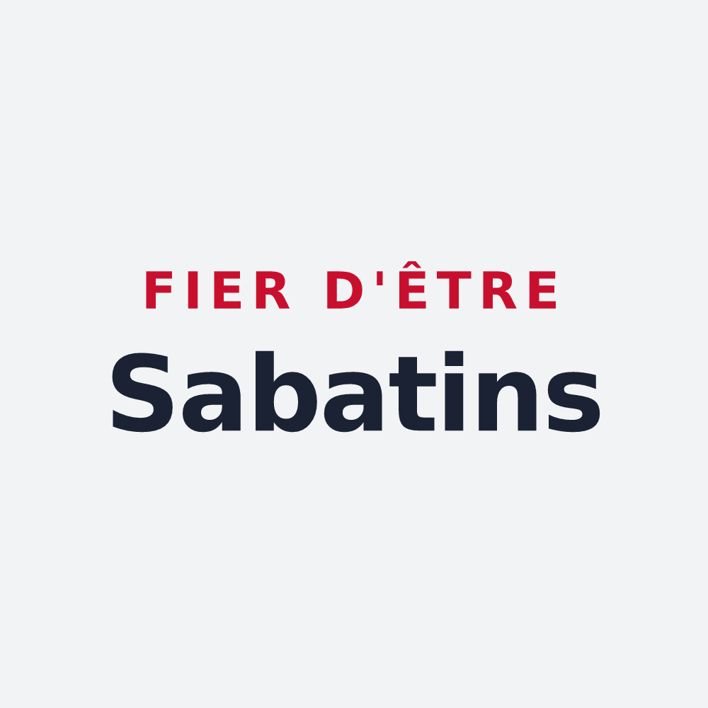 Poster « Fier d'être Sabatins » — design pour Saint-Benoist-sur-Vanne