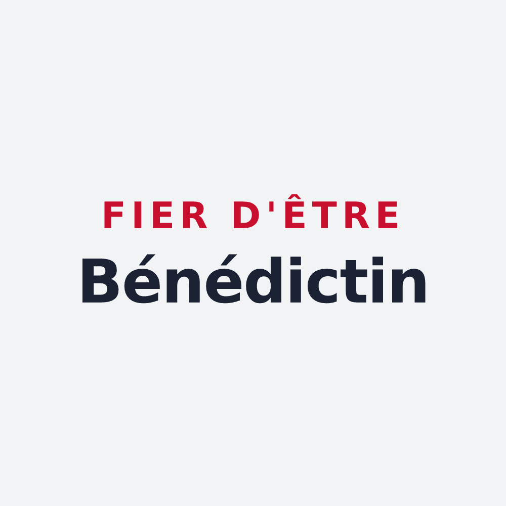 Poster « Fier d'être Bénédictin » — design pour Saint-Benoît-des-Ondes