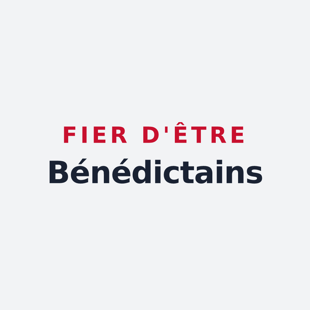 Poster « Fier d'être Bénédictains » — design pour Saint-Benoît-la-Forêt