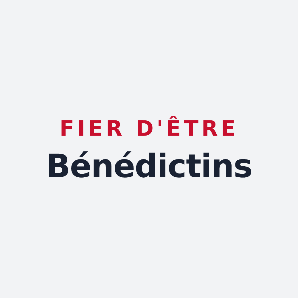 Poster « Fier d'être Bénédictins » — design pour Saint-Benoît-sur-Loire