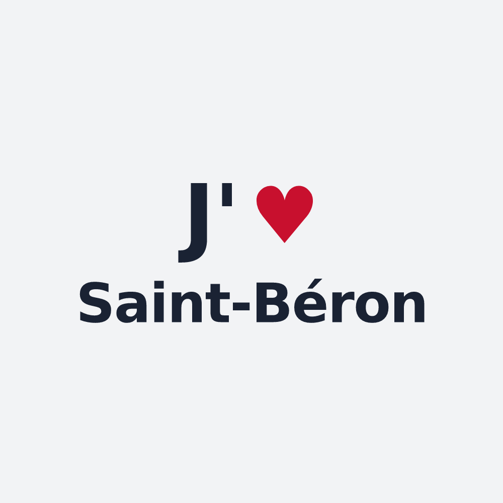 Poster personnalisé Saint-Béron — design J'aime Saint-Béron