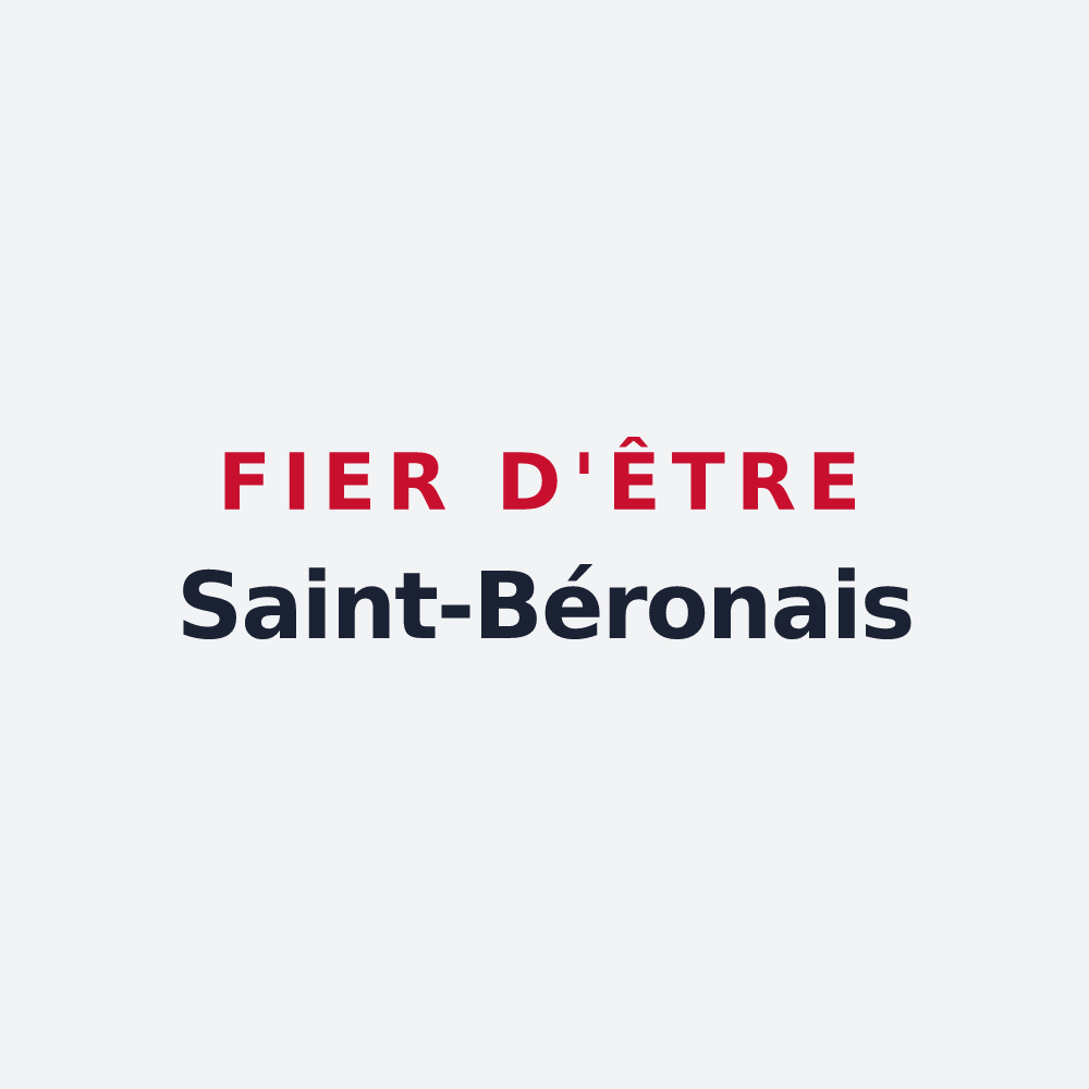 Poster « Fier d'être Saint-Béronais » — design pour Saint-Béron