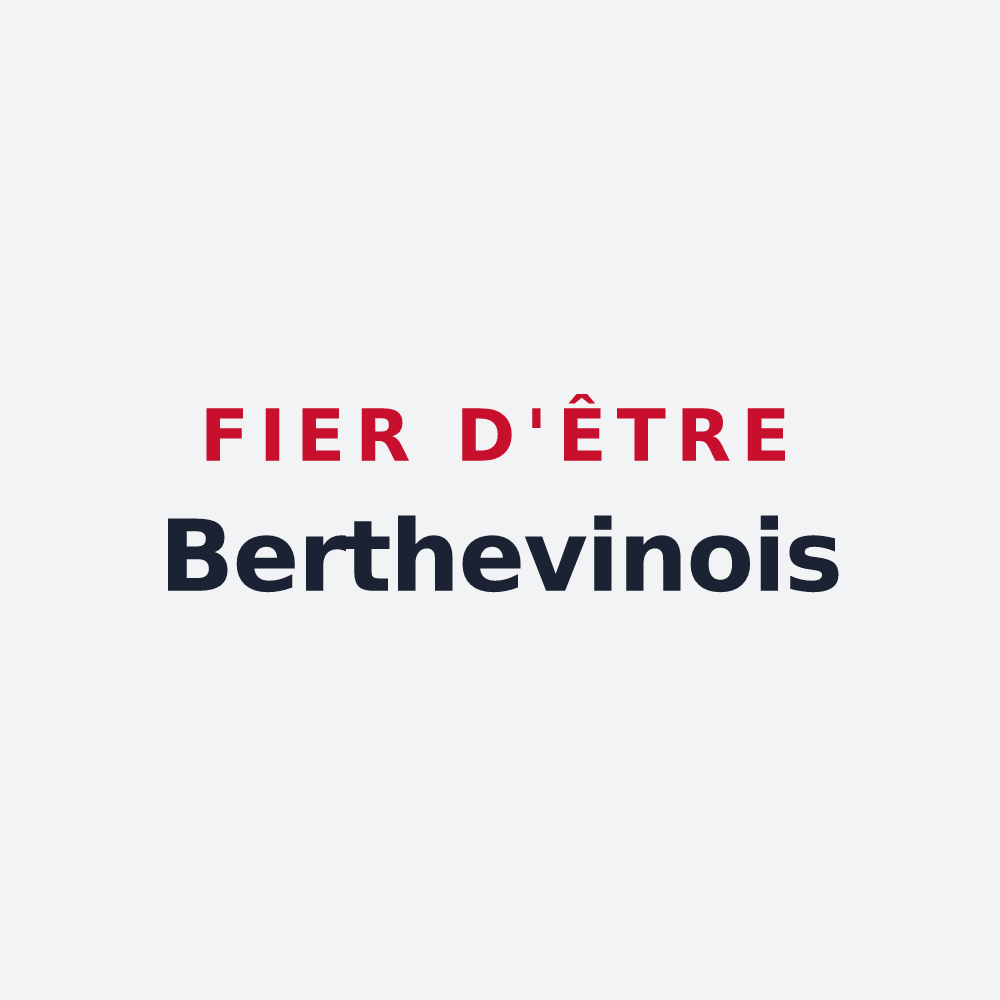 Poster « Fier d'être Berthevinois » — design pour Saint-Berthevin