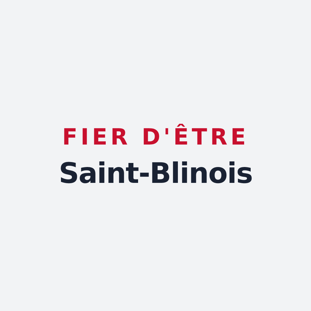 Poster « Fier d'être Saint-Blinois » — design pour Saint-Blin