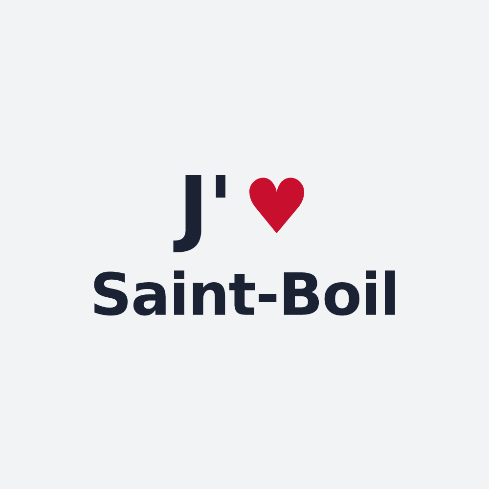 Poster personnalisé Saint-Boil — design J'aime Saint-Boil