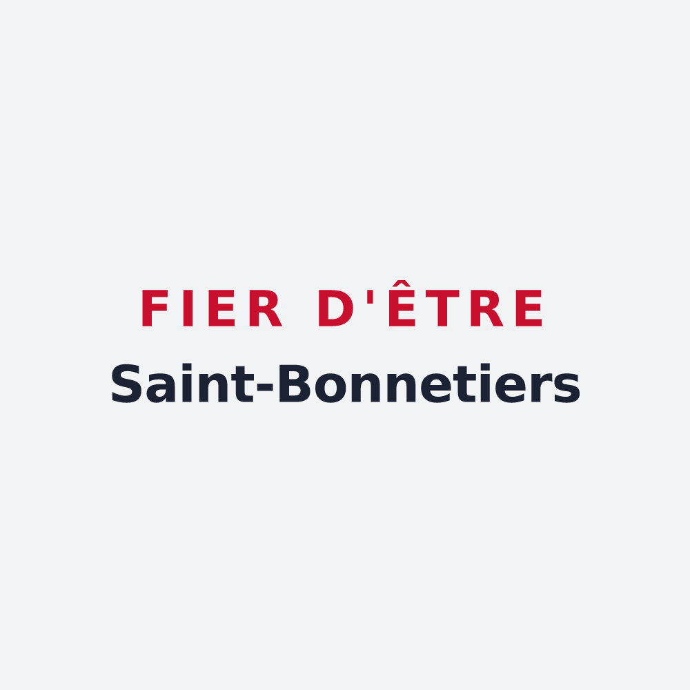 Poster « Fier d'être Saint-Bonnetiers » — design pour Saint-Bonnet-en-Champsaur