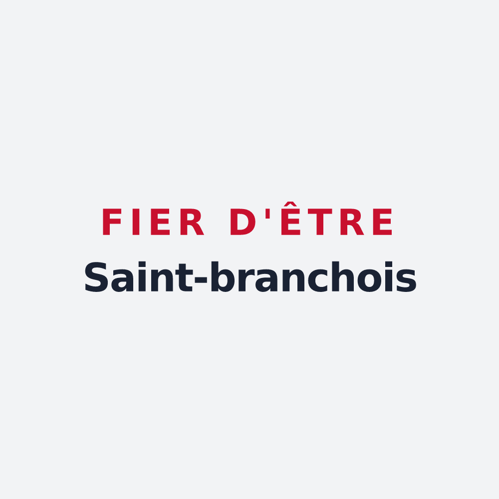 Poster « Fier d'être Saint-branchois » — design pour Saint-Branchs