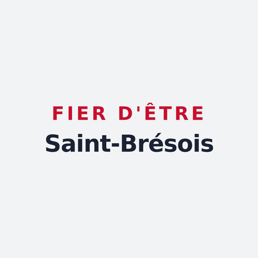 Poster « Fier d'être Saint-Brésois » — design pour Saint-Brès