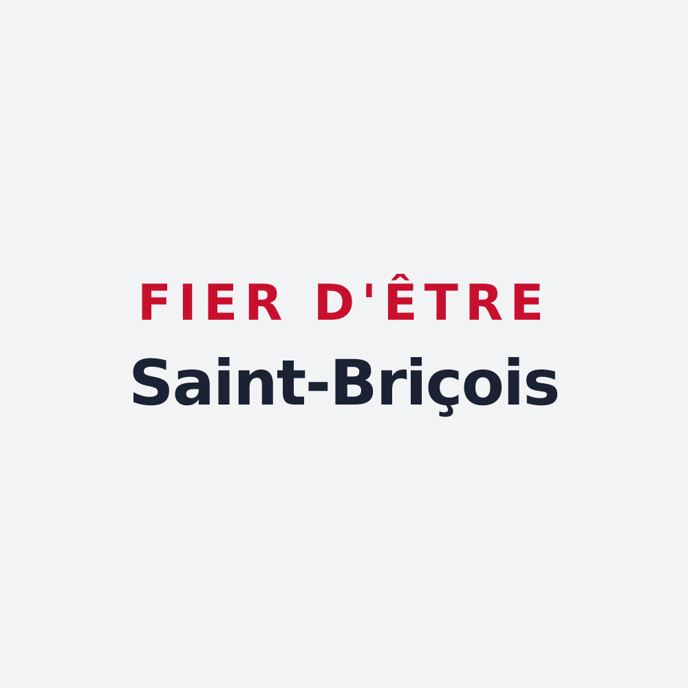 Poster « Fier d'être Saint-Briçois » — design pour Saint-Brice