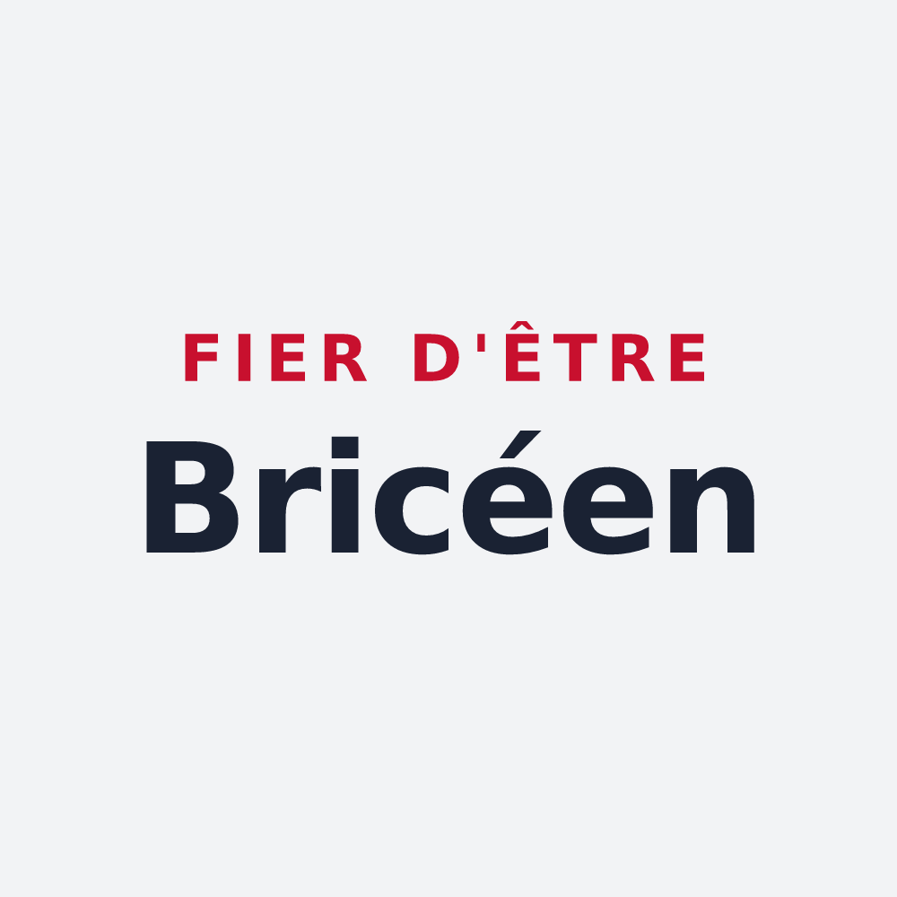 Poster « Fier d'être Bricéen » — design pour Saint-Brice