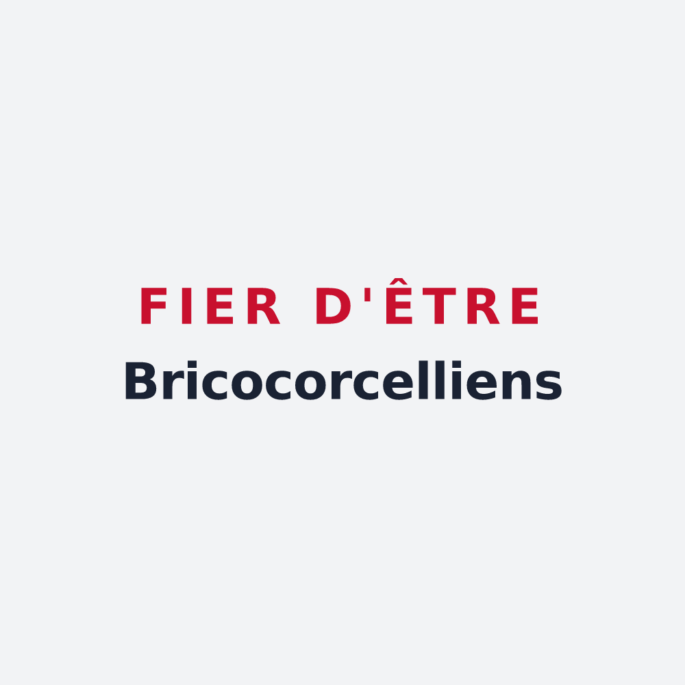 Poster « Fier d'être Bricocorcelliens » — design pour Saint-Brice-Courcelles