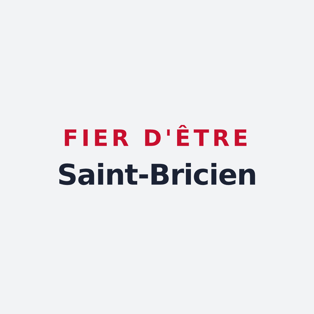 Poster « Fier d'être Saint-Bricien » — design pour Saint-Brice-sous-Forêt