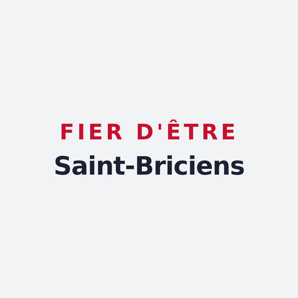 Poster « Fier d'être Saint-Briciens » — design pour Saint-Bris-des-Bois